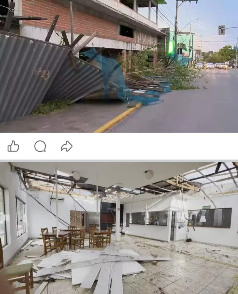 Temporal deixa rodoviária de Santana do Livramento destruída, faz aulas serem canceladas e destelha casas; veja estragos no RS